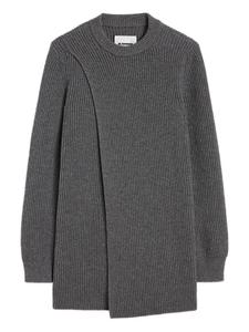 Jil Sander платье мини в рубчик, серый