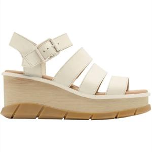 Женские босоножки Joanie Iii с ремешком на щиколотке и танкеткой, цвет «меловой» Sorel, Chalk