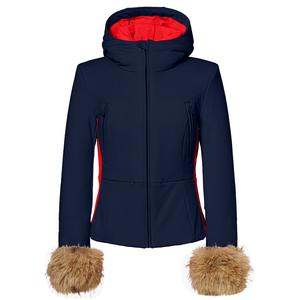 Утепленная лыжная куртка Goldbergh Eden с искусственным мехом (женская), French Blue
