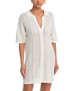 Мини-платье Mila Pointelle Velvet by Graham & Spencer, белый