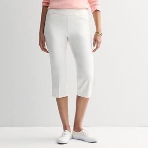 Женские капри effortless stretch Croft & Barrow, White