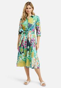 Платье-рубашка GEMUSTERTES MIT 3/4-ÄRMELN MILANO ITALY, светло-розовый