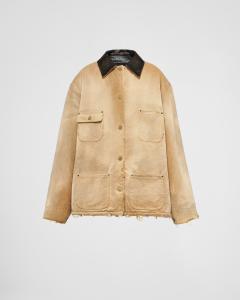 Куртка из канваса Prada, бежевый