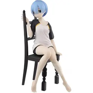 Футболка Rem Glass Factory, Zero Starting Life In Another World, Rem, бонусный подарок 20cm Scale Figures BANPRESTO