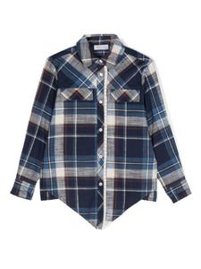 Monnalisa рубашка в клетку, синий
