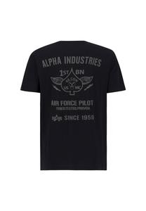 Футболка с принтом AIR FORCE Alpha Industries, черный