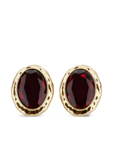 Овальные серьги Self-Portrait, золотистый