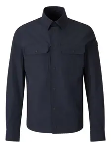 Куртка-рубашка с карманами-клапанами MONCLER, синий