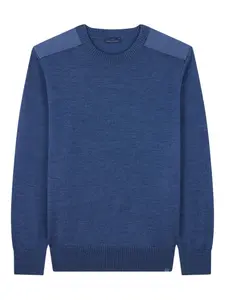 Джемпер с круглым вырезом и отделкой Typhoon Paul & Shark, синий