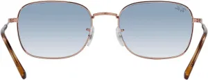 Женские солнцезащитные очки Ray-Ban RB3706 квадратной формы, Rose Gold/Clear Gradient Blue