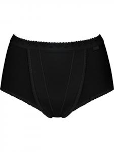 Sloggi Хлопковые корректирующие трусы-макси черного цвета