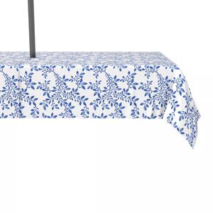 Водоотталкивающая, для наружного использования, 100 % полиэстер, 60x120 дюймов Swirly Blue Vines