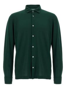 Рубашка с длинными рукавами и застежкой на пуговицы Zanone, зеленый