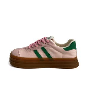 Низкие женские скейтерские кеды City camel, розовый