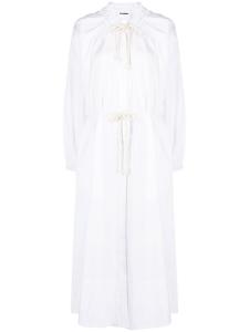 Jil Sander платье с длинными рукавами, белый