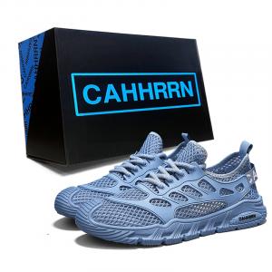 CAHHRRN Дышащие низкие повседневные кроссовки мужские синие, цвет Blue