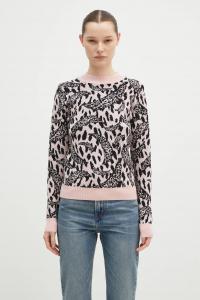 Свитер из смеси шерсти Banimalier от Pink Fiorucci, розовый