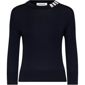 Топ 4 Bar Crewneck Jumper THOM BROWNE, синий