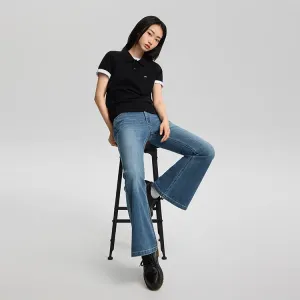 Футболка-поло женская с воротником-поло Lee, peach розовый