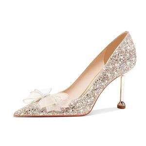 Туфли женские на высоком каблуке Imono, цвет Champagne Gold 8cm