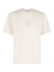 Футболка с аппликацией Boss, нейтральный