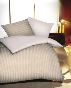 Постельное белье Kaeppel Mako Satin Eternity Combo Stripes Natural 200x200 см + 2 шт. 80