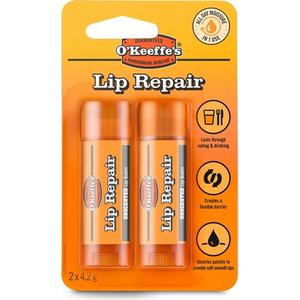 Восстанавливающий бальзам для губ Lip Repair Duo Blister без запаха - идеально подходит для сухих губ O'Keeffe's