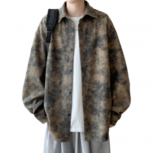 Рубашка Unisex Lapel Moderate VanCamel, coffee (fleece-lined)