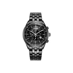 CITIZEN Часы Ecology Drive Collection Light Powered Quartz Movement Stainless Steel Strap Watch Men's Watch Black Dial, Black Dial