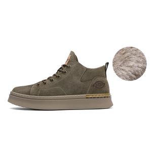 Мужские ботинки Dickies с флисовой подкладкой на толстой подошве, серо-зеленый