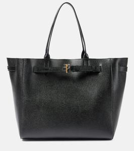 Сумка-тоут Tara из крупнозернистой кожи Tom Ford, черный