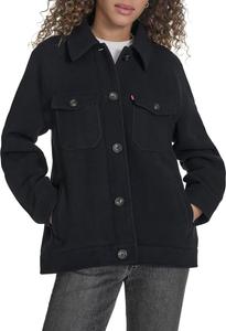 Женская куртка-рубашка Zoe Relaxed Wool Plaid Shirt Jacket Levi's, Navy