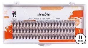 Ибра, пучки ресниц Двойные 0,07 С 11 мм, Ibra