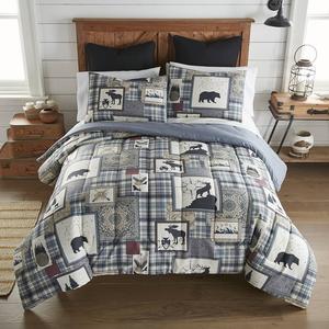 Donna Sharp Набор одеял с символами леса и накидками, мультиколор