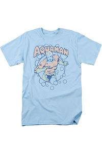 Футболка с коротким рукавом DC Comics Bubbles для взрослых Gildan, светло-голубой