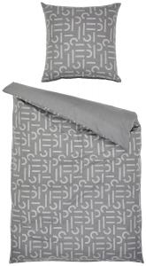 Двустороннее постельное белье Esprit, 135x200 см, антрацит/серый