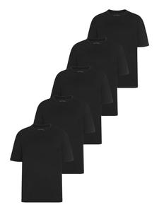 черная рубашка с круглым вырезом Man's World