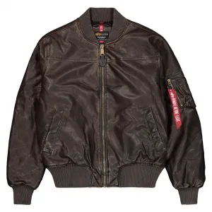 Куртка Alpha Industries Ma-1 Fl Vintage bomber, коричневый