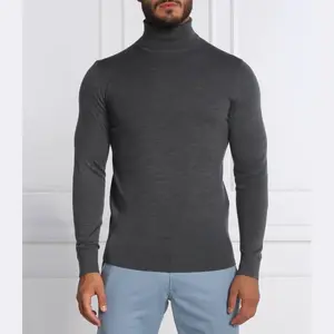 Шерстяная водолазка приталенного кроя Calvin Klein, серый