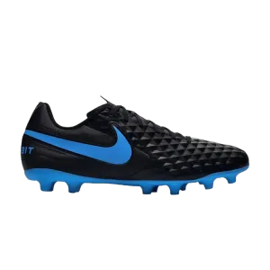 Бутсы Nike Tiempo Legend 8 Club FG MG 'Black Blue Hero', черный