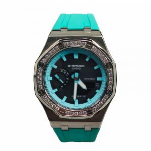 Мужские часы CASIO Liquid Crystal/Analog Dual Display Series 44 мм черные