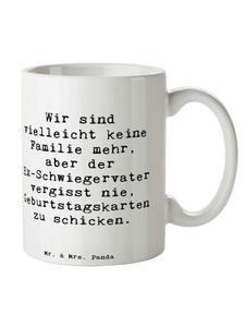 Кружка с приветом от бывшего тестя, с надписью белым цветом Mr. & Mrs. Panda