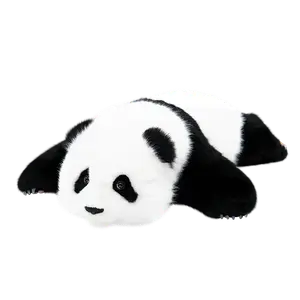 Имитация гигантской панды милый орхидея реалистичная плюшевая кукла подарочный набор, сопровождающие куклы плюшевая кукла высота 23см Chongker