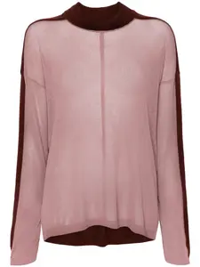 Джемпер Combo с спущенными плечами Rick Owens, розовый