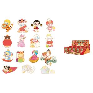 Qi IP Tiger Leap новогодняя коллекция значок слепой коробки товары одиночный мистический бокс/полный бокс 15 шт POP MART