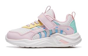 QIAODAN Детские кроссовки с низким верхом, дышащие, противоскользящие, для детей 3–7 лет – кремово-розовый