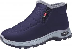 Зимние теплые женские короткие ботинки - противоскользящие, прочные, толстые и мягкие, удобные и теплые, не замерзают. Clolinde, Blue