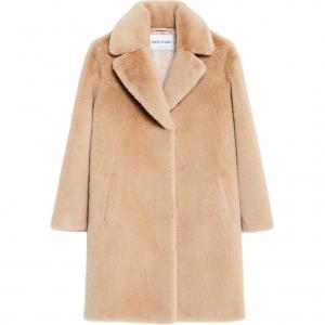 Пальто-комбинезон Camille из искусственного меха Stand Studio, розовый бежевый