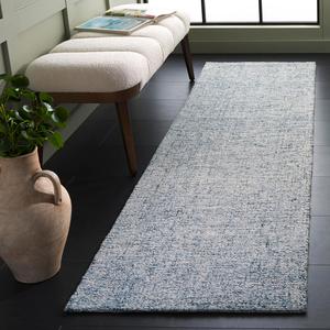 Ковер SAFAVIEH, 69 x 244 см, Abstract Collection, ковер-дорожка, Light Blue & Ivory, ручной работы из шерсти, идеально для гостиной, коридора, прихожей, входа, спальни (ABT175L)