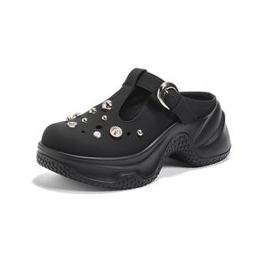 Женские тапочки Closed Toe с композитной подошвой, устойчивые к запахам и истиранию DAPHNE, черный